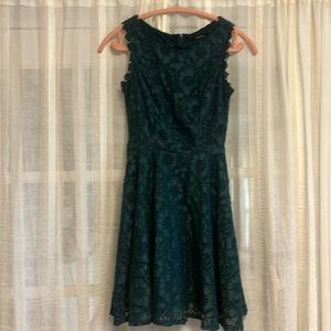 City Studio Size 1 Juniors Teal Dress w/ Lace